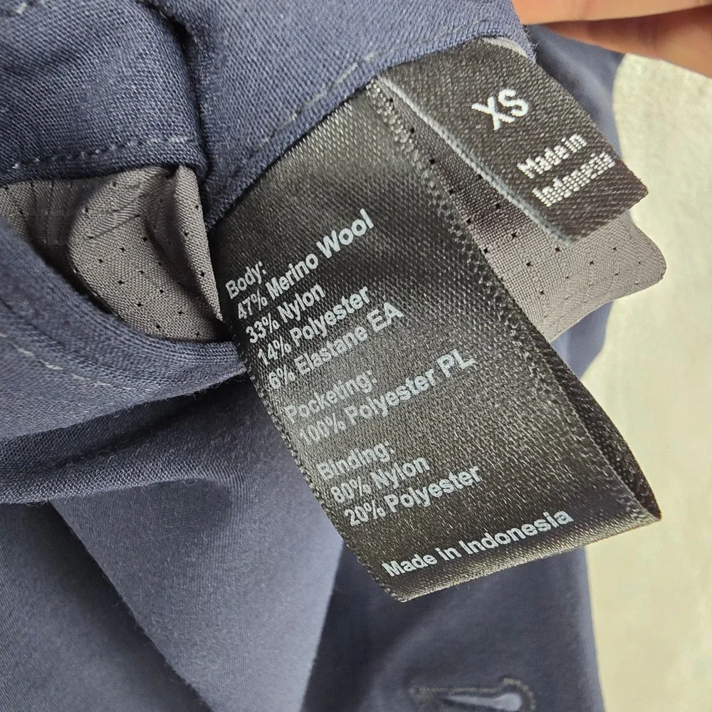 PROOF Mens XS Blue 72 Hour‎ Merino Wool Blend Blazer Jacket Modern Fit